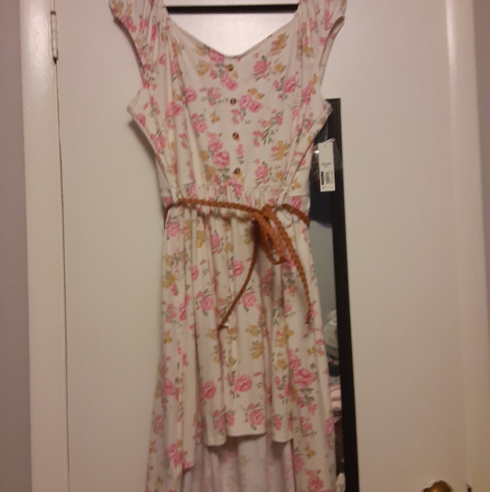 Nwt floral belted dress